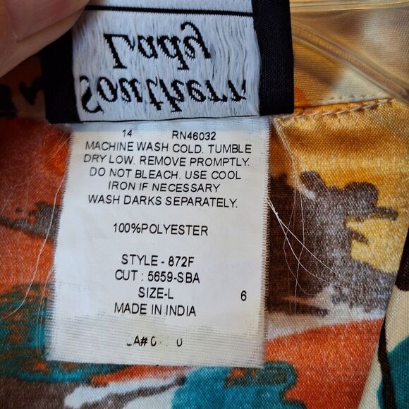 Southern Lady Womens Button Up Jacket Size L Office Career Long Sleeve Silky - Picture 10 of 12